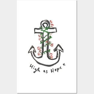 Florence Welch High As Hope Anchor Art Doodle Posters and Art